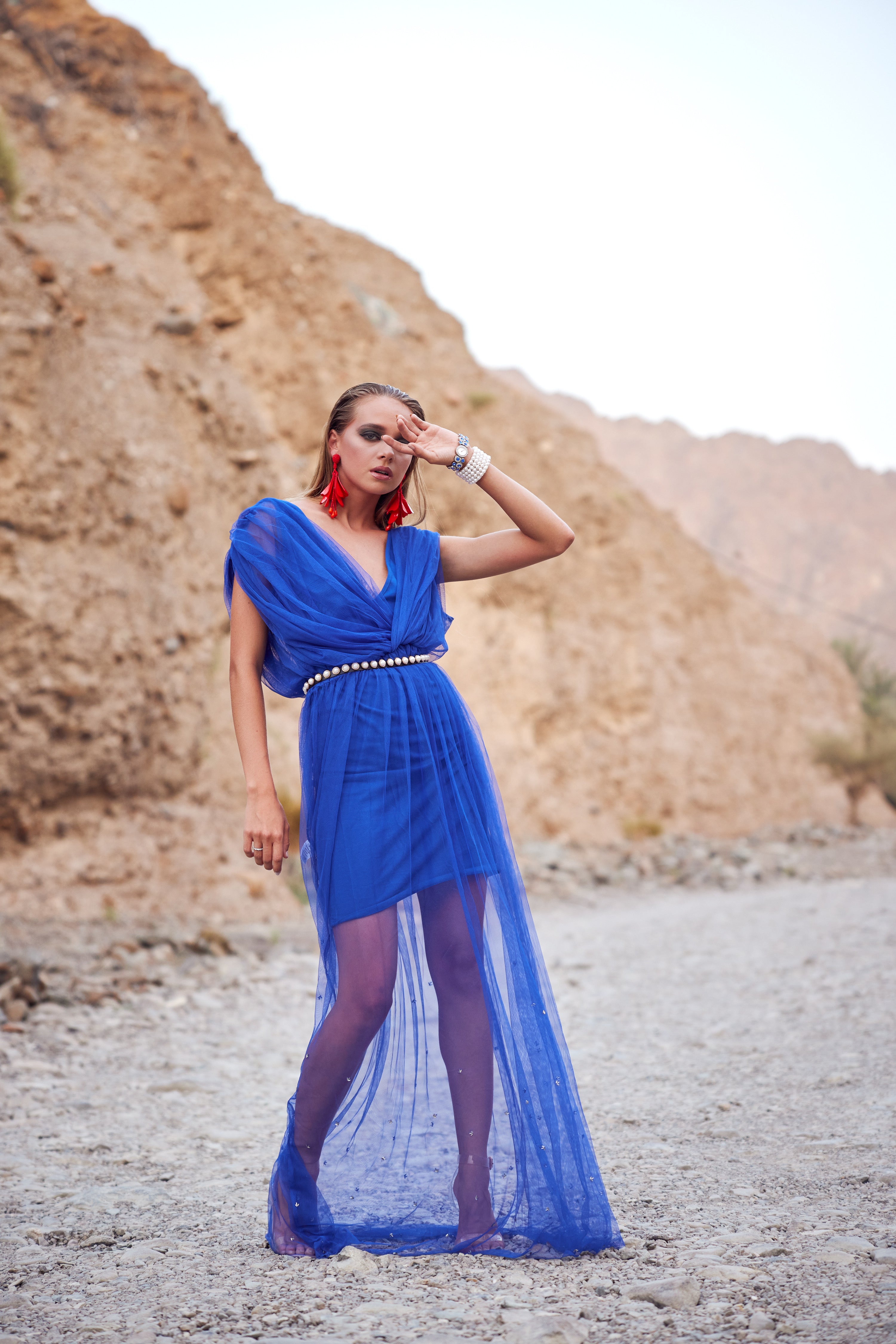 Blue Cobalt Tulle Dress
