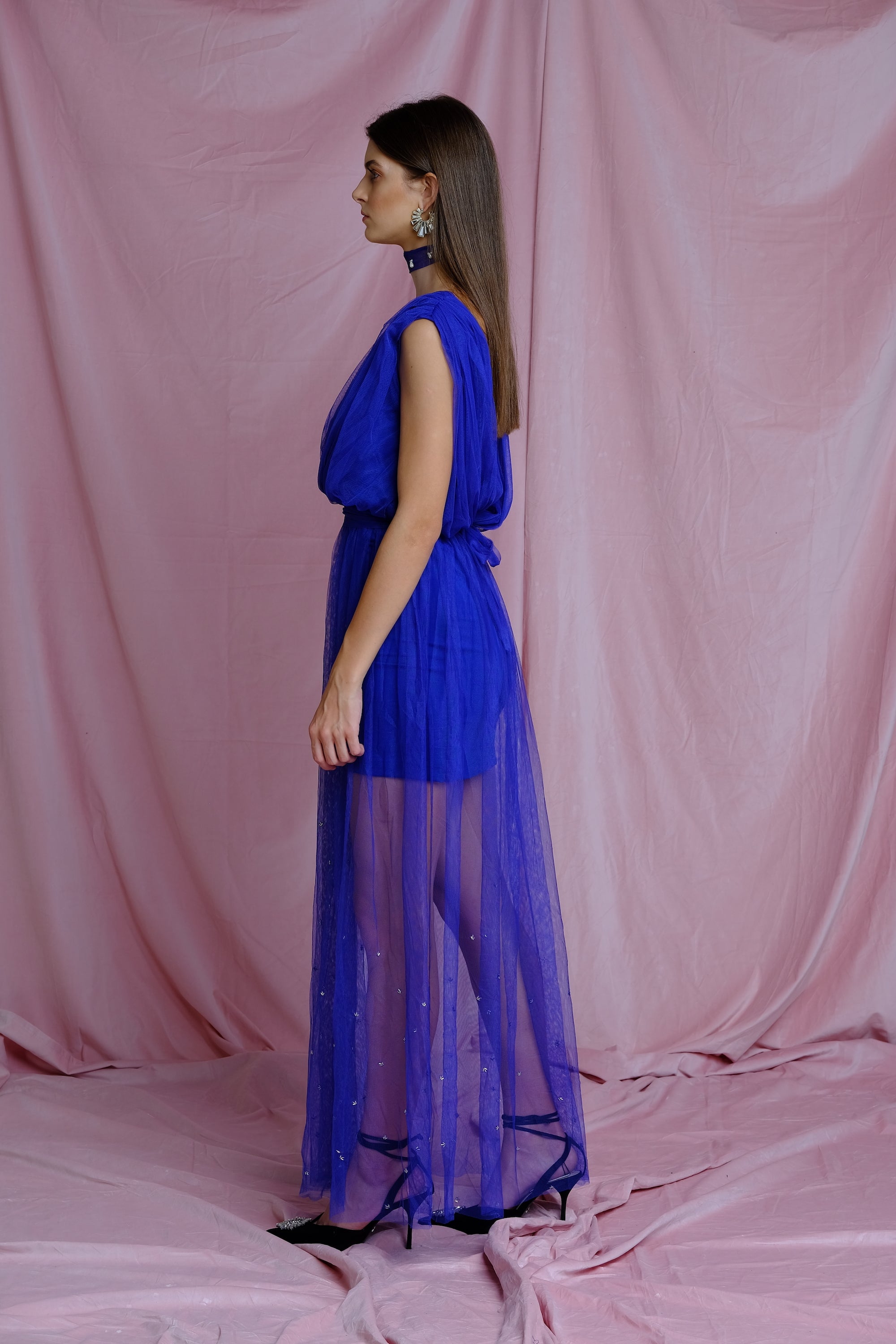 Blue Cobalt Tulle Dress