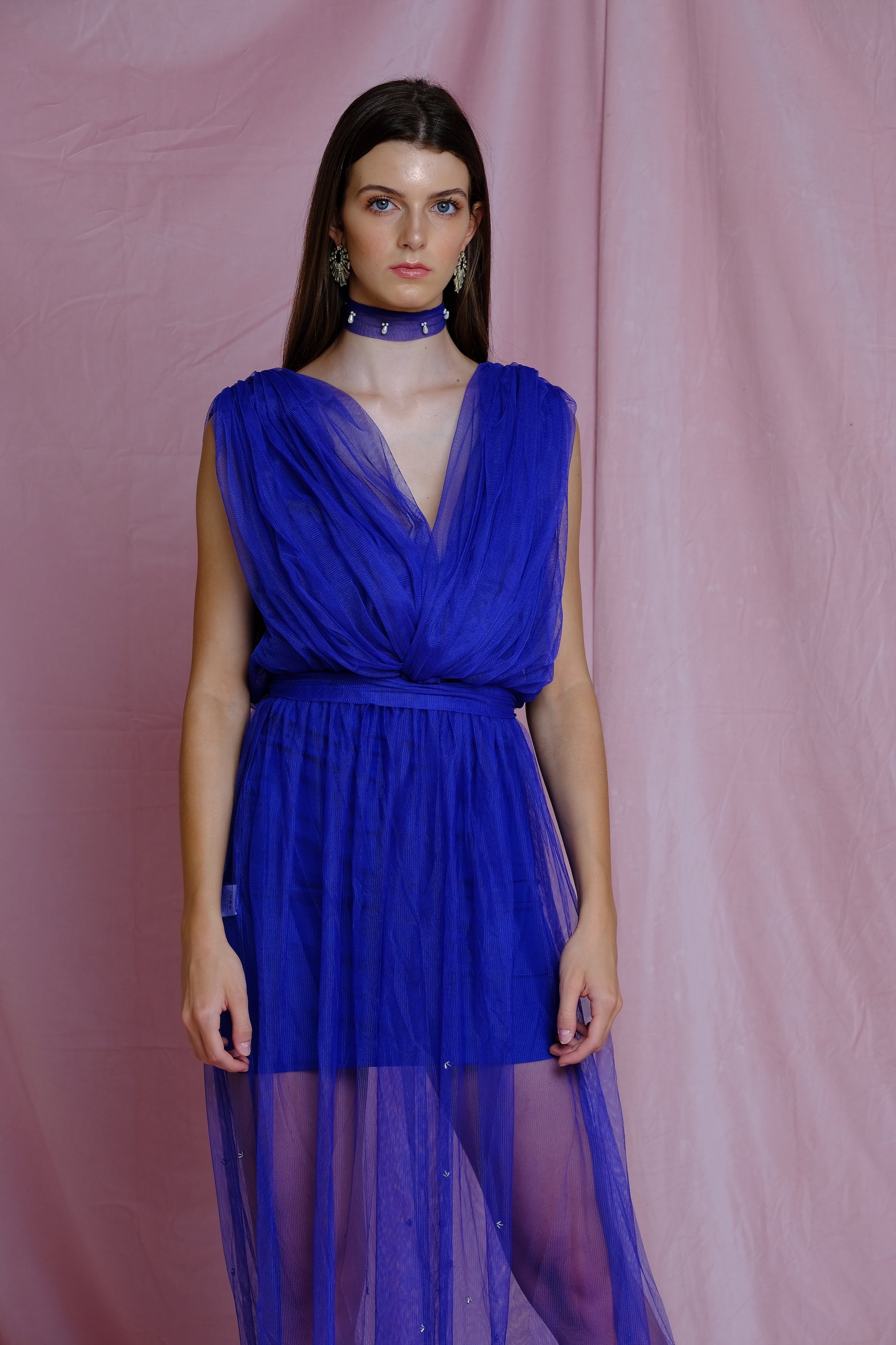 Blue Cobalt Tulle Dress
