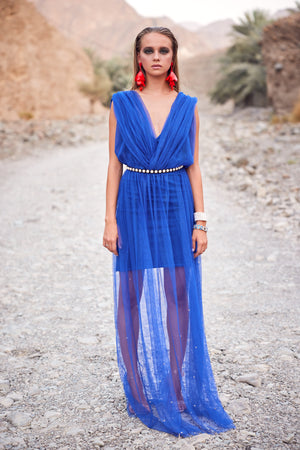 Blue Cobalt Tulle Dress