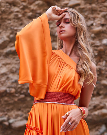 Orange dress