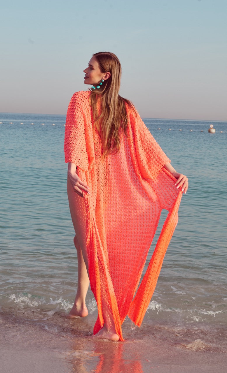 Neon Orange Kimono