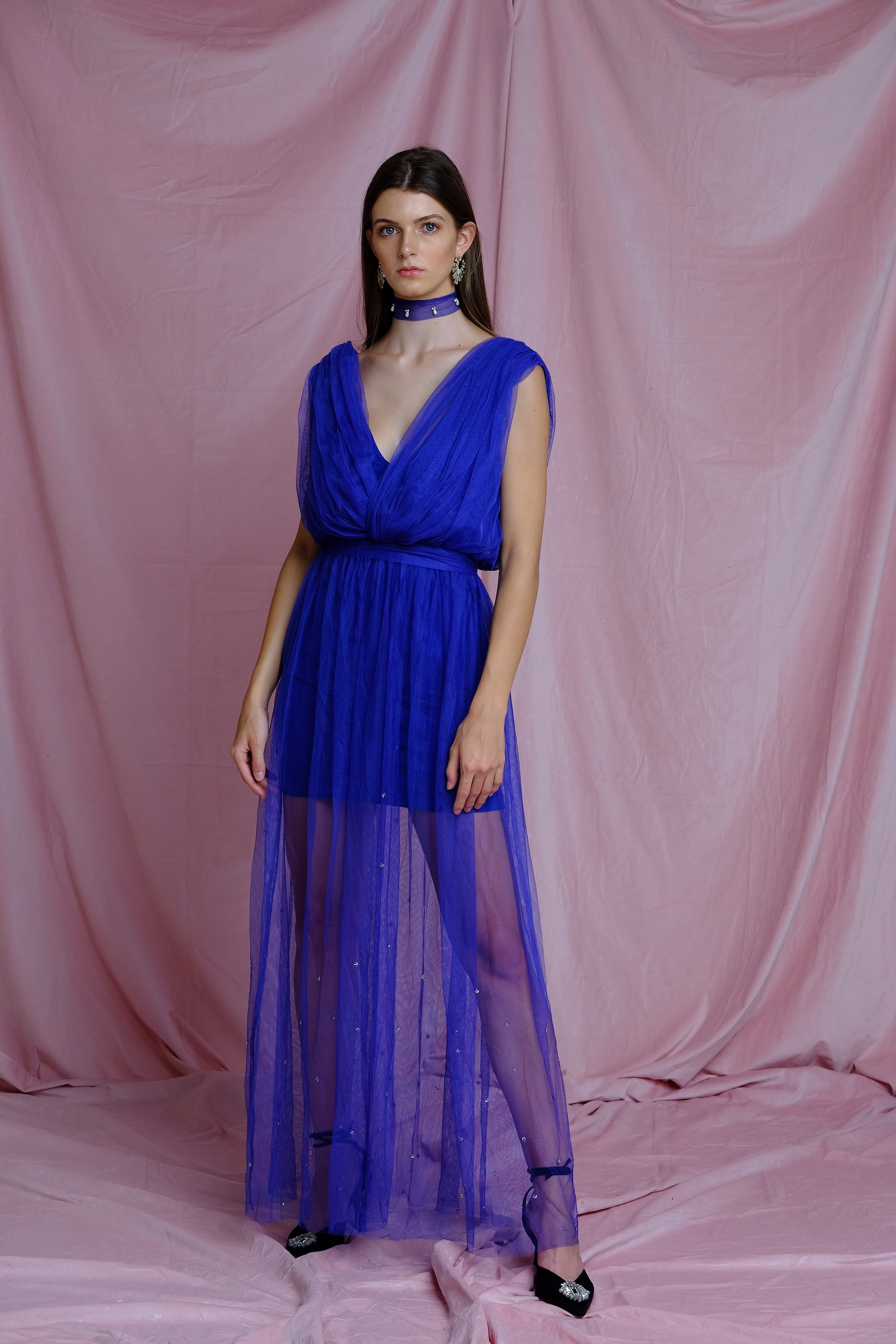 Blue Cobalt Tulle Dress