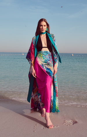 Divine Energy artwork print wrap skirt & dress