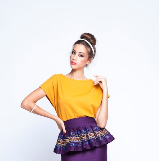 Ochre Yellow Top